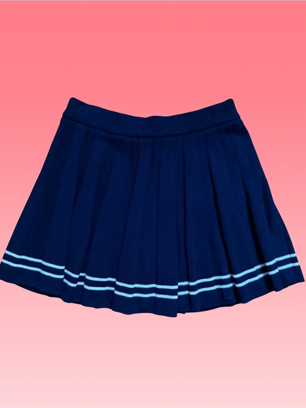 Preppy Academia Cable Knit Cropped V-Neck Sweater Vest Matching Knit Mini Skort
